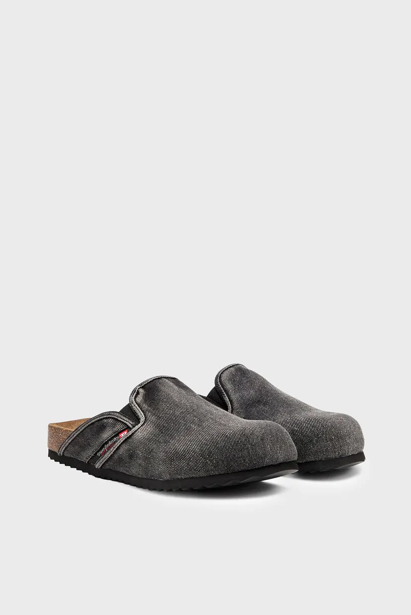 Мужские черные джинсовые клоги WOODSTOCK SLIP-ON SHOES 3