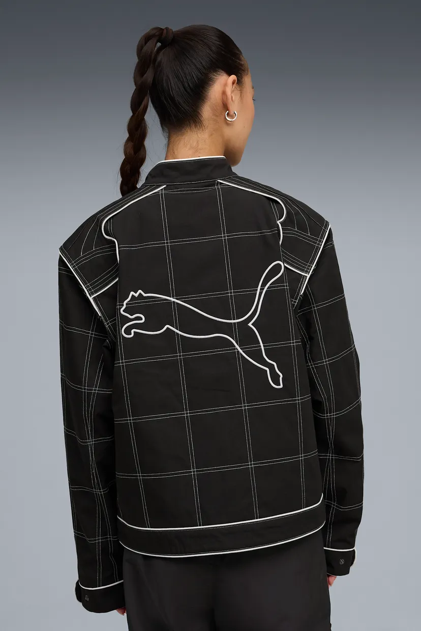 Чорна картата куртка FUTURE.PUMA.ARCHIVE Racer Jacket Unisex (унісекс) 3