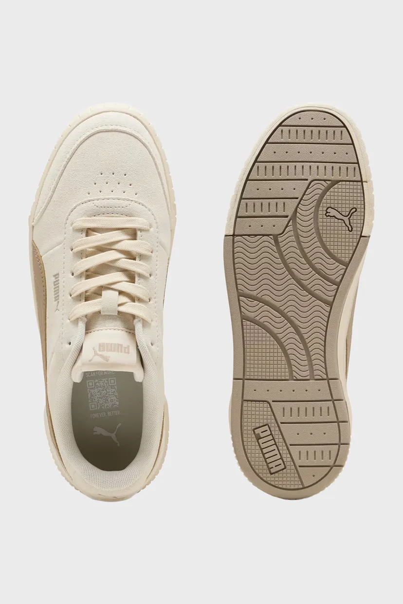 Женские бежевые замшевые сникерсы Carina Mia Suede Sneakers Women 4