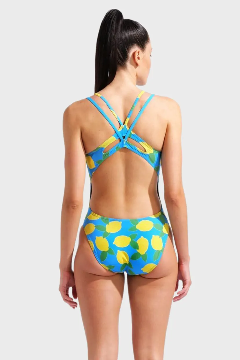 Жіночий купальник з візерунком LEMONS SWIMSUIT LACE PLUS BACK 3