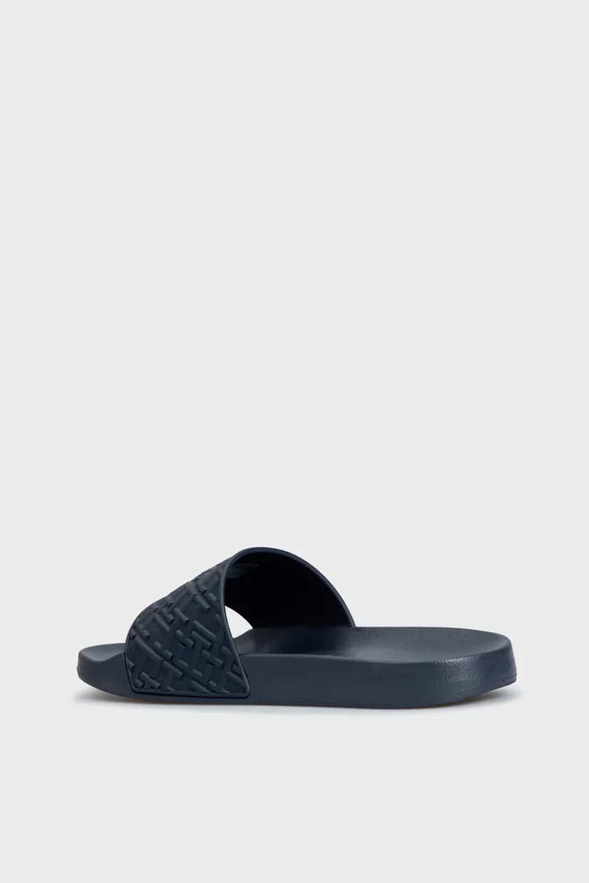 Чоловічі темно-сині слайдери з візерунком RUBBER TH MONOGRAM POOL SLIDE 5