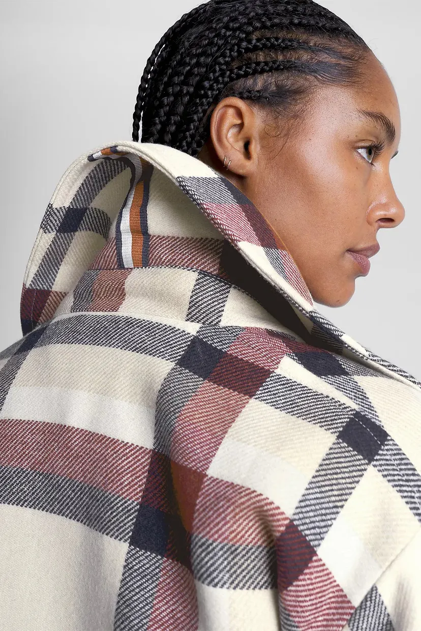 Жіноче картате вовняне пальто WOOL BLEND CHECK 5