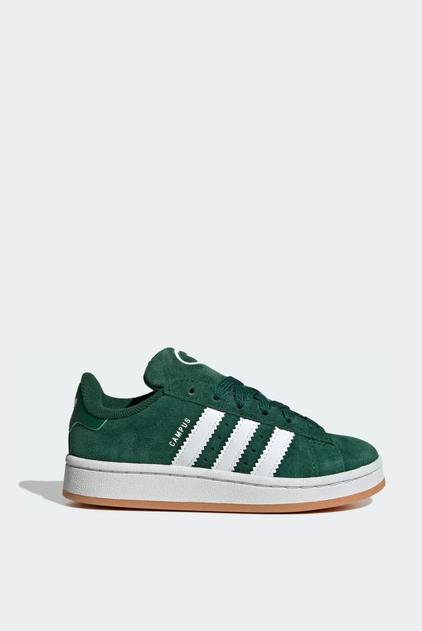 Дитячі зелені замшеві снікерси Campus 00s adidas JI4332 — MD-Fashion