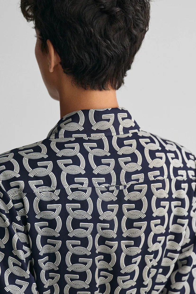 Жіноча темно-синя сукня з візерунком SLIM G PATTERN 4
