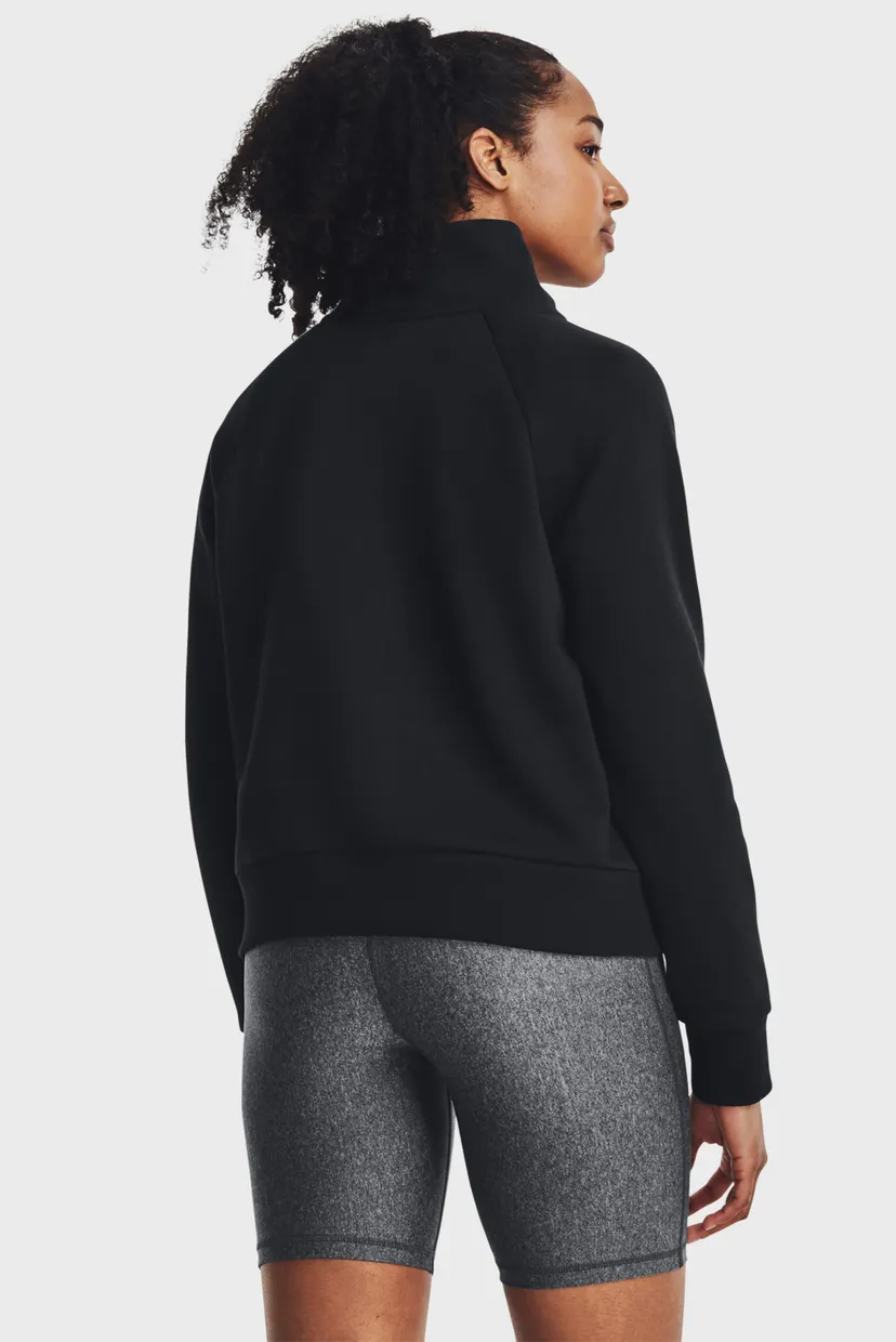 Жіноча чорна спортивна кофта UA Rival Fleece HZ 3