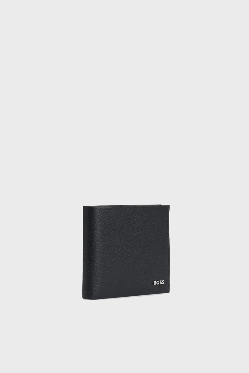 Чоловічий чорний шкіряний гаманець 3