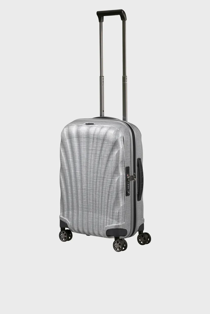Срібляста валіза 55 см C-LITE ALUMINIUM 6