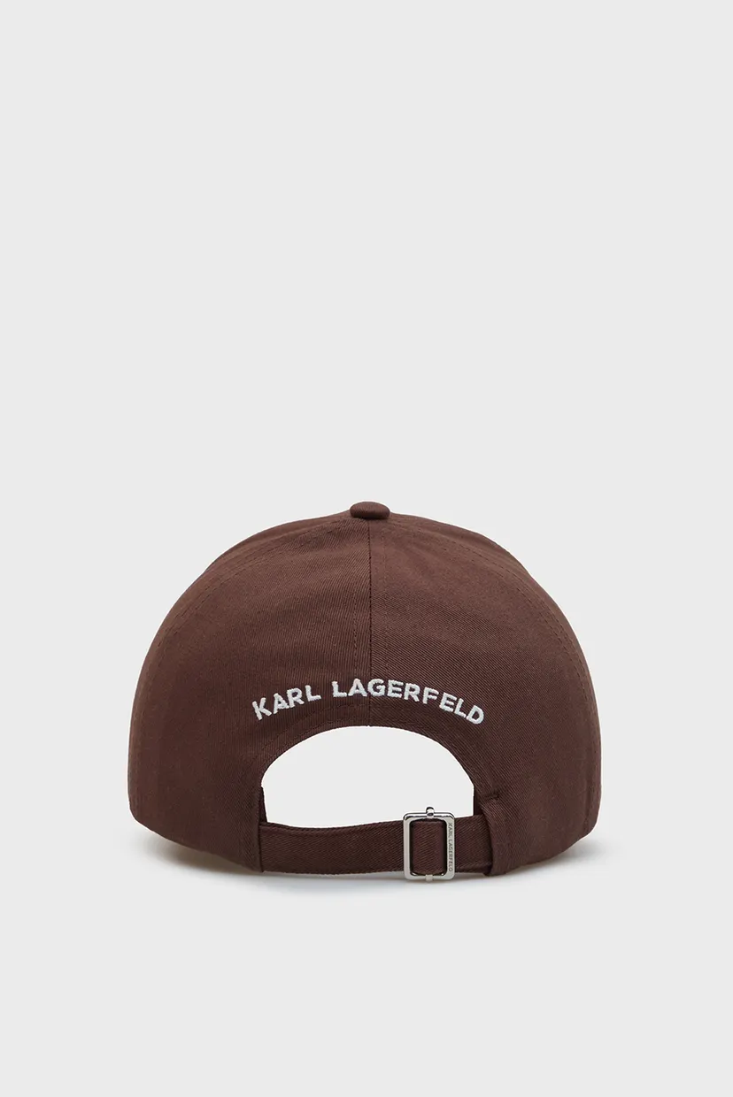Жіноча коричнева кепка K/SIGNATURE LOGO CAP 3