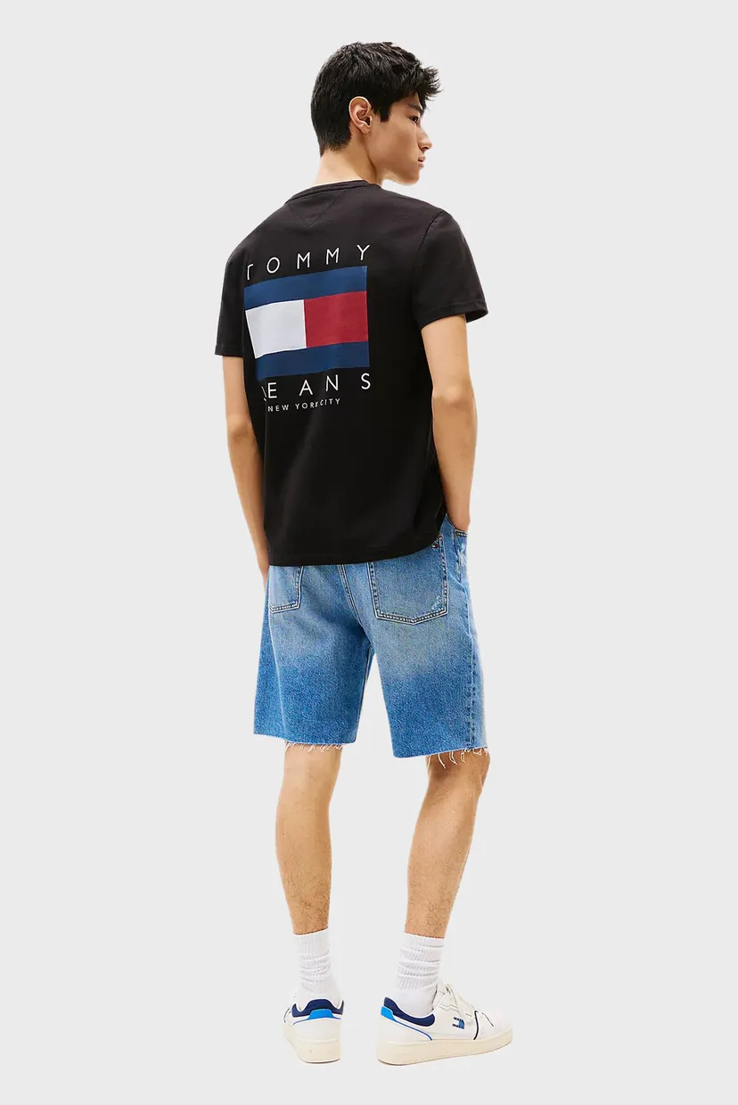 Чоловіча чорна футболка TJM REG FLAG 3