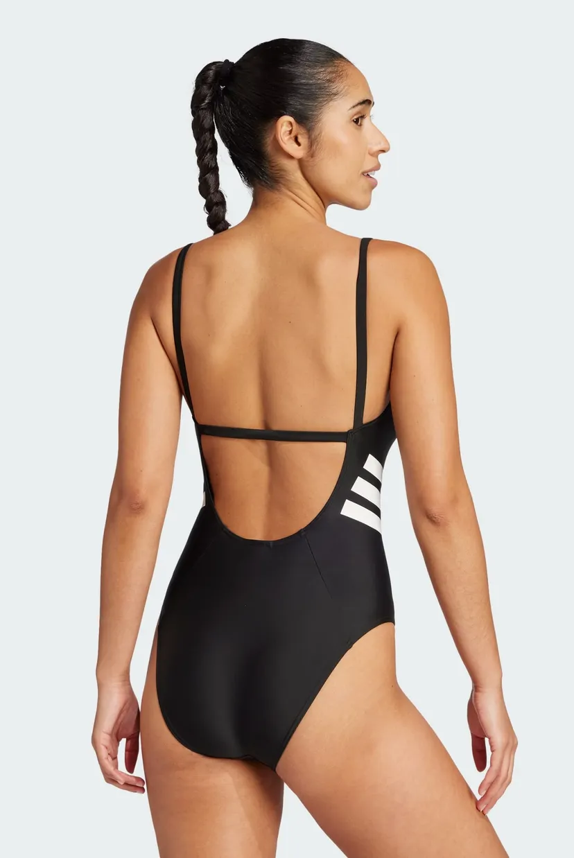 Женский черный купальник 3-Stripes U-back 3