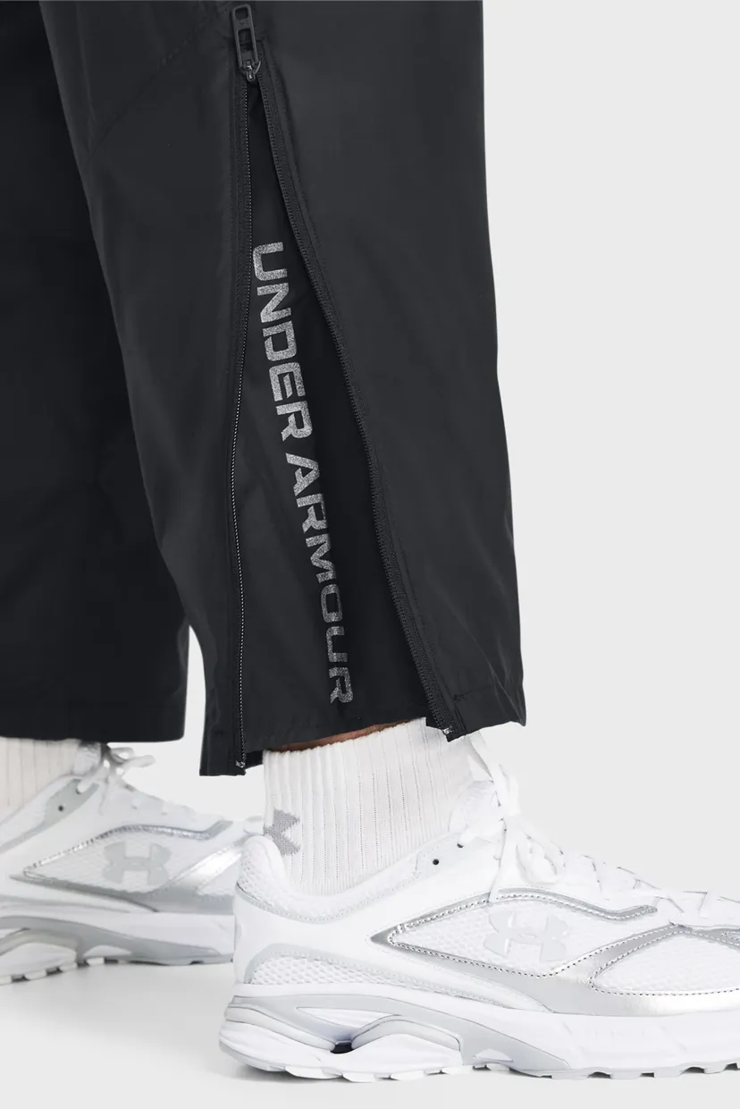 Мужские черные спортивные брюки UA Rush Woven Pants 4