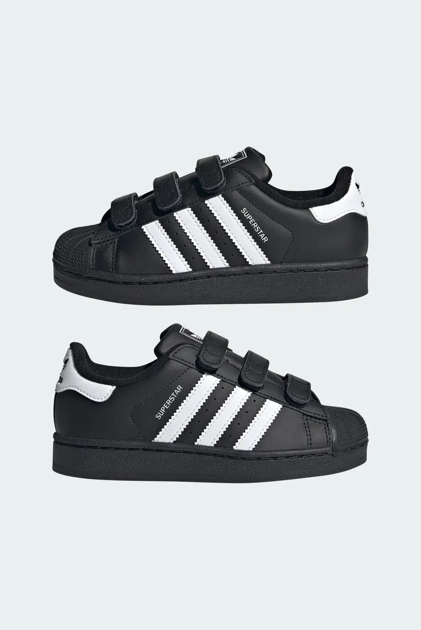 Дитячі чорні снікерси Superstar II Comfort Closure Kids 7