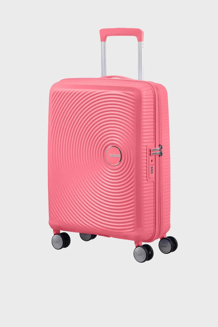 Женский розовый чемодан 55 см SOUNDBOX PINK 3