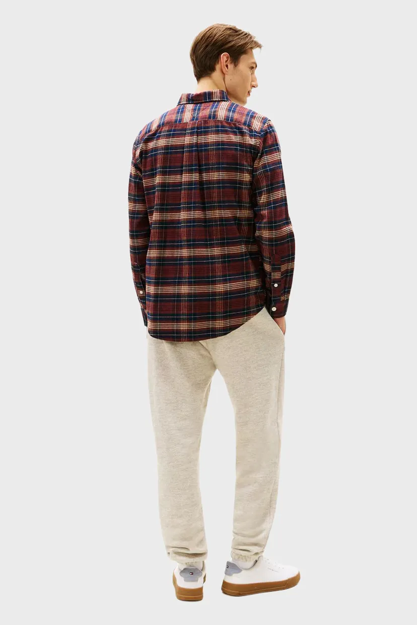 Чоловіча коричнева картата сорочка TARTAN 3