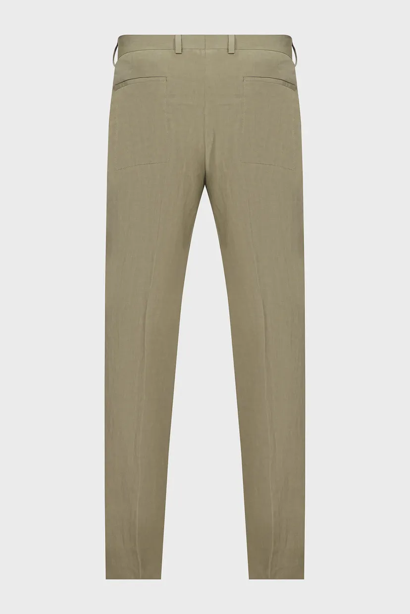 Мужские оливковые брюки STRAIGHT PANTS 6