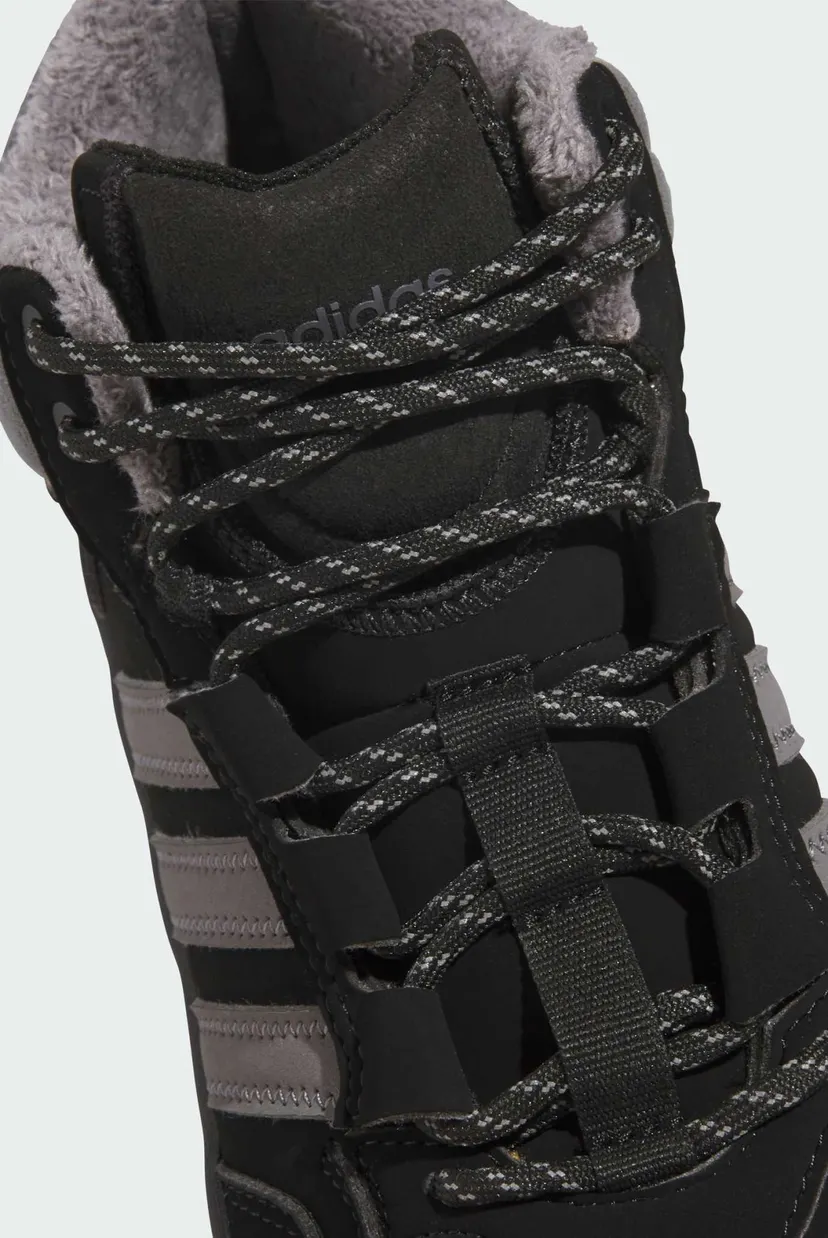 Детские черные хайтопы Hoops 4.0 Mid Kids 8