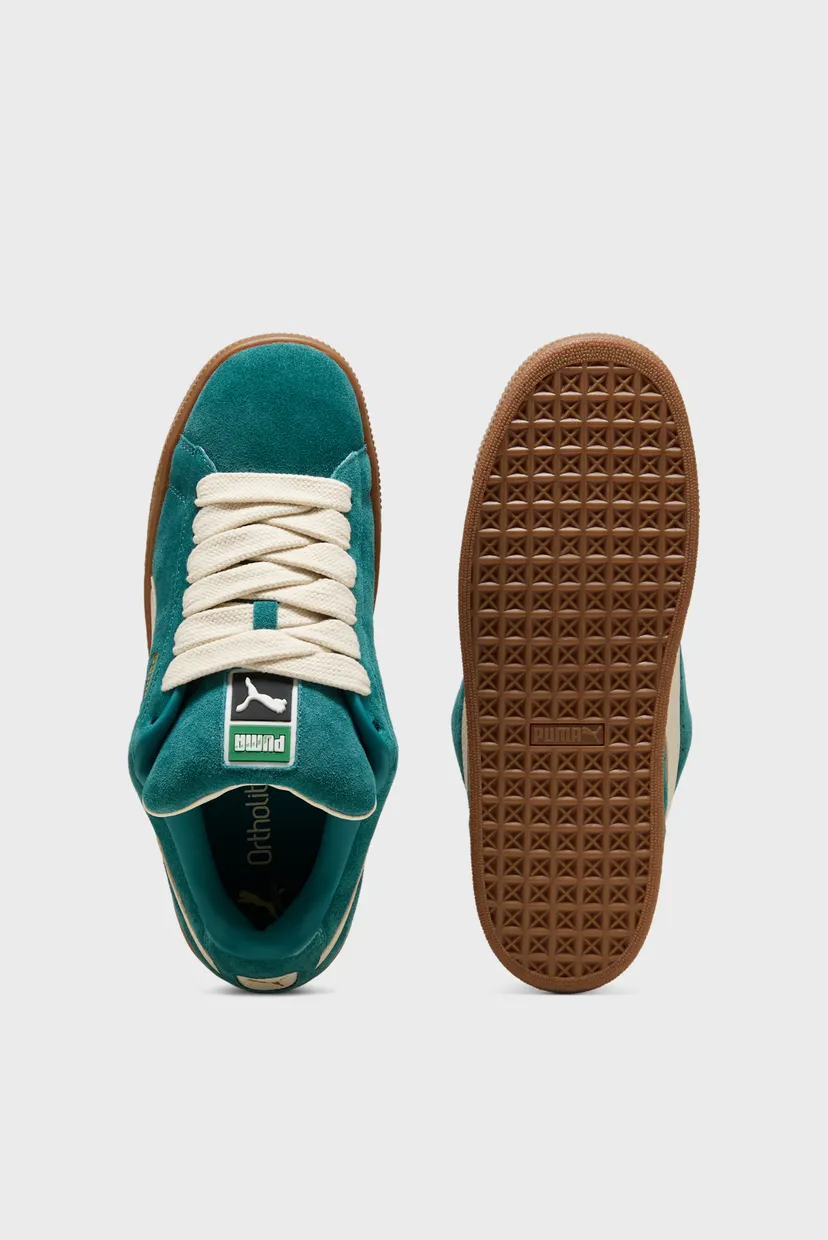 Зеленые замшевые сникерсы Suede XL Sneakers 4