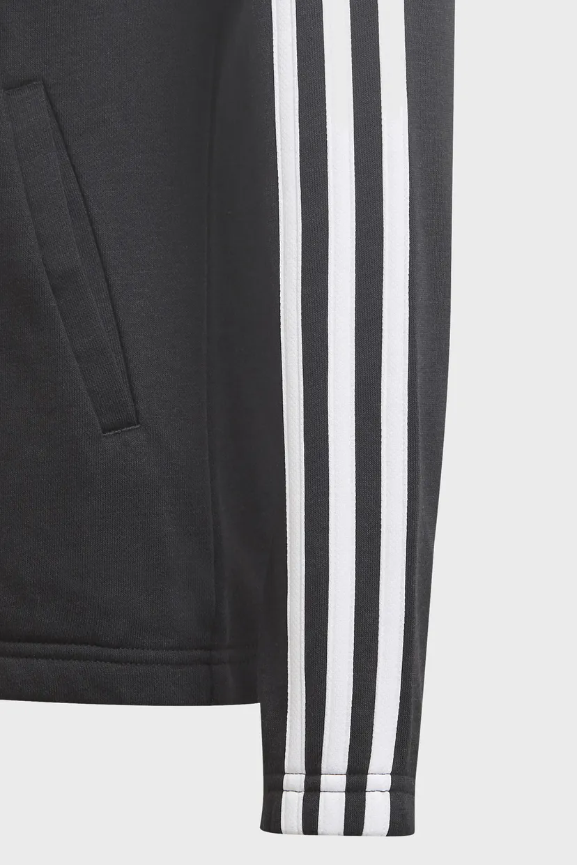 Детское черное худи Essentials 3-Stripes 5