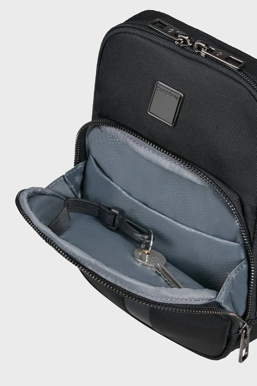 Мужская черная сумка для планшета SACKSQUARE BLACK 5