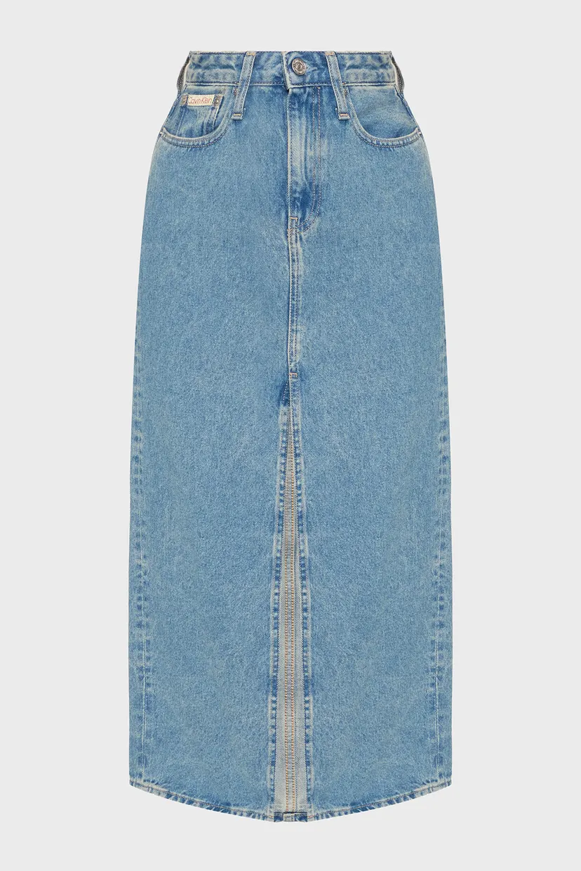 Жіноча синя джинсова спідниця MAXI SKIRT 6