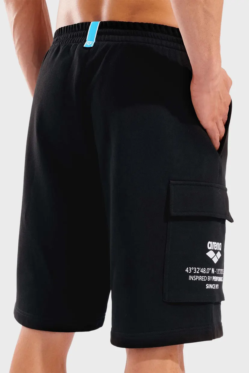 Чоловічі чорні шорти GRAPHIC LONG BERMUDA FLEECE 5