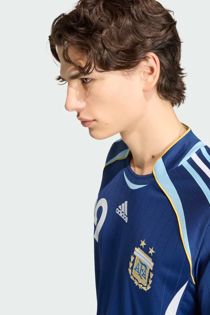 Мужская синяя футболка Argentina 2006 Messi 5