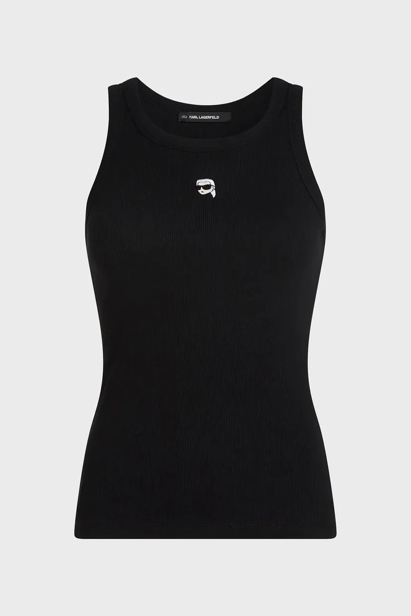 Жіноча чорна майка IKON RIBBED 5