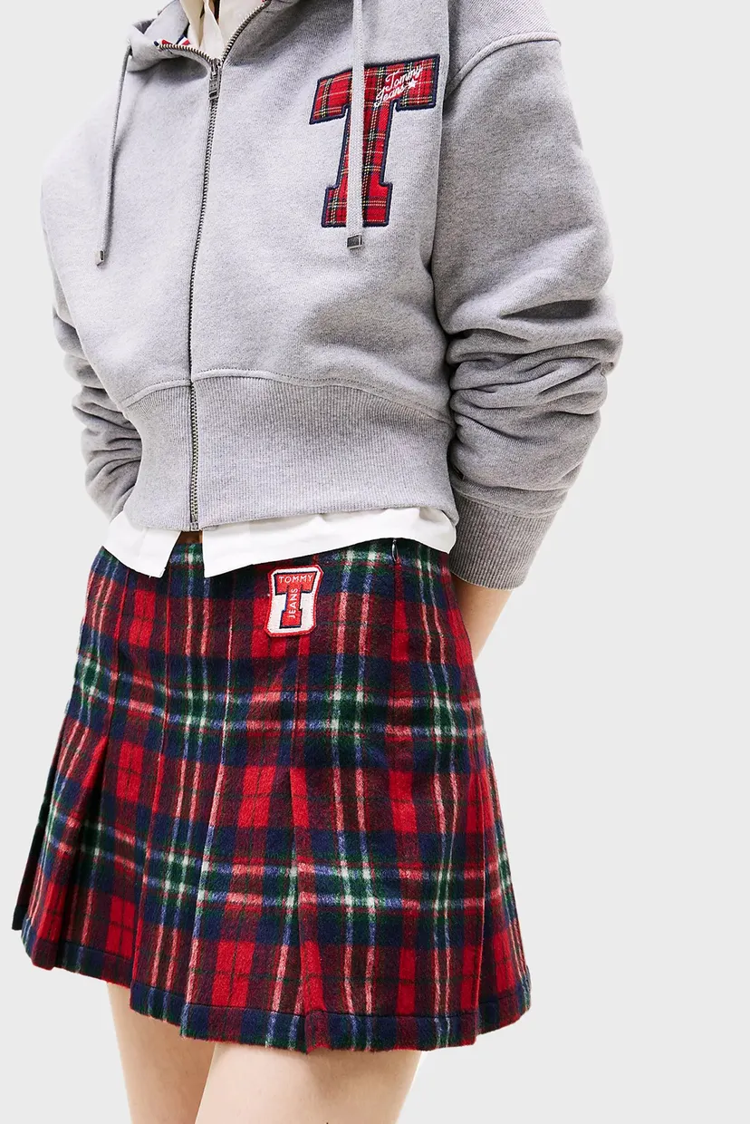 Женская юбка в клетку TJW PLAID PLEATED 4