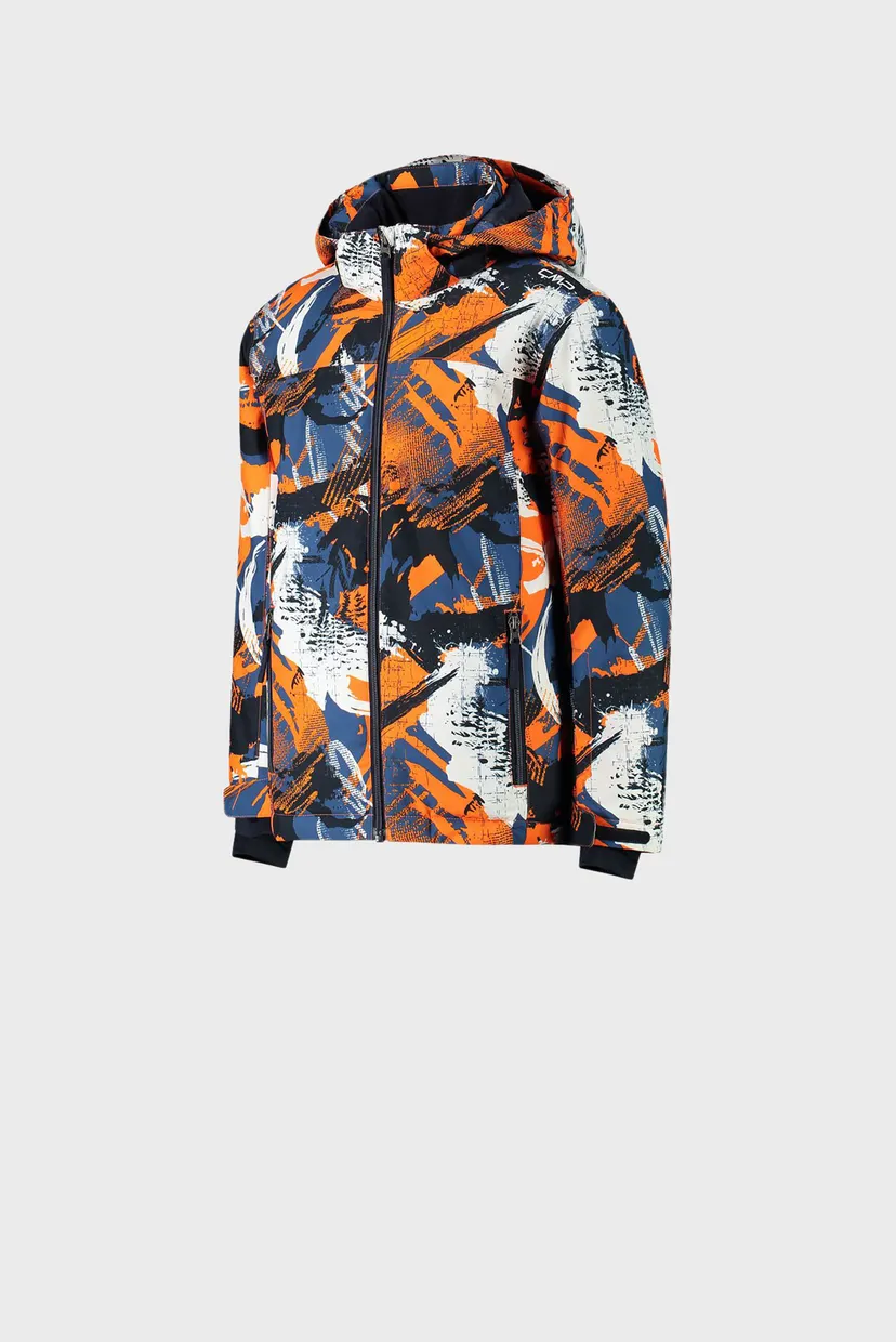 Дитяча лижна куртка з візерунком SNAPS HOOD TWILL 3