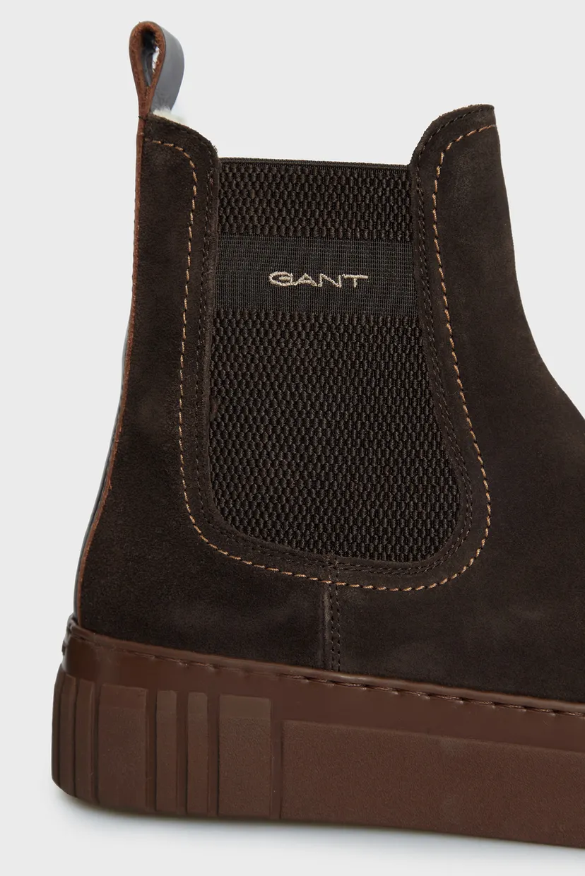 Жіночі темно-коричневі замшеві челсі Snowmont Gant 27553397 — MD