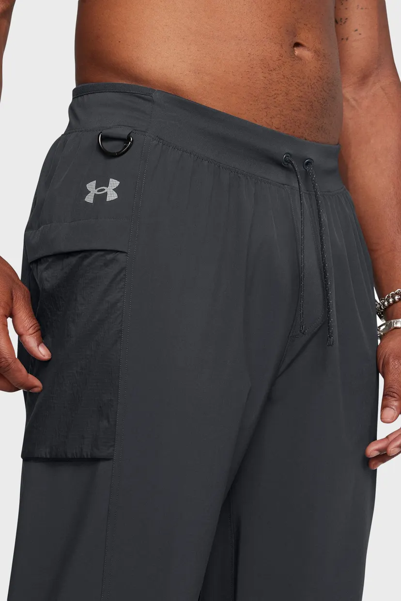 Чоловічі темно-сірі спортивні штани UA TRAIL RUN PANTS 4