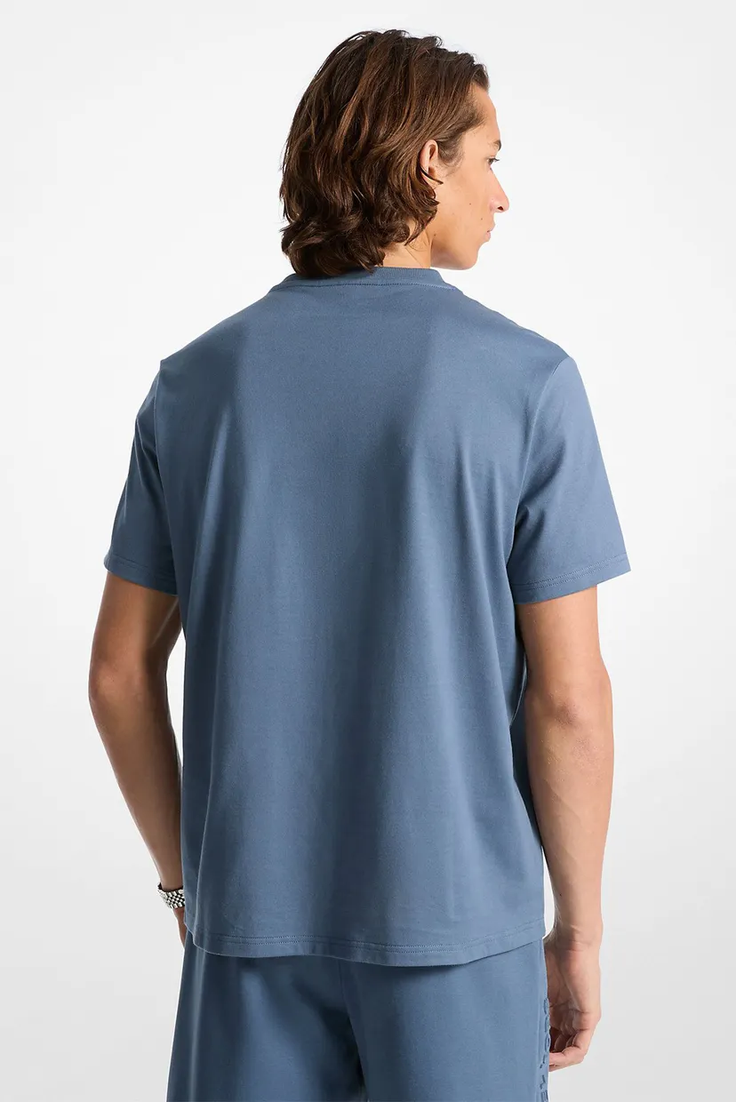Чоловіча синя футболка EMBOSSED LOGO TEE 2