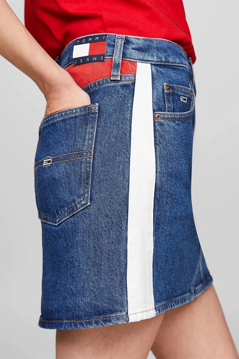Женская синяя джинсовая юбка IZZIE MR MN SKIRT FLAG 4