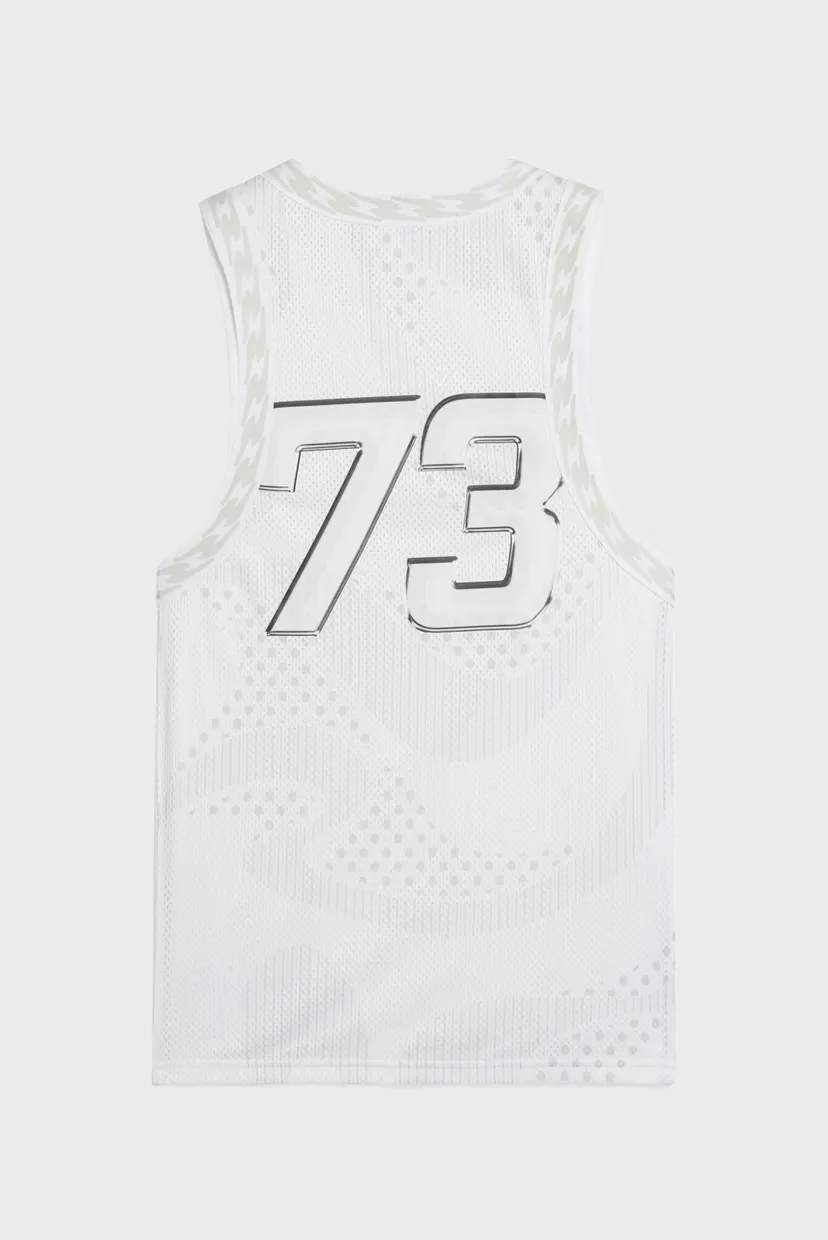 Женская белая майка Jer-She Basketball Jersey Women 7