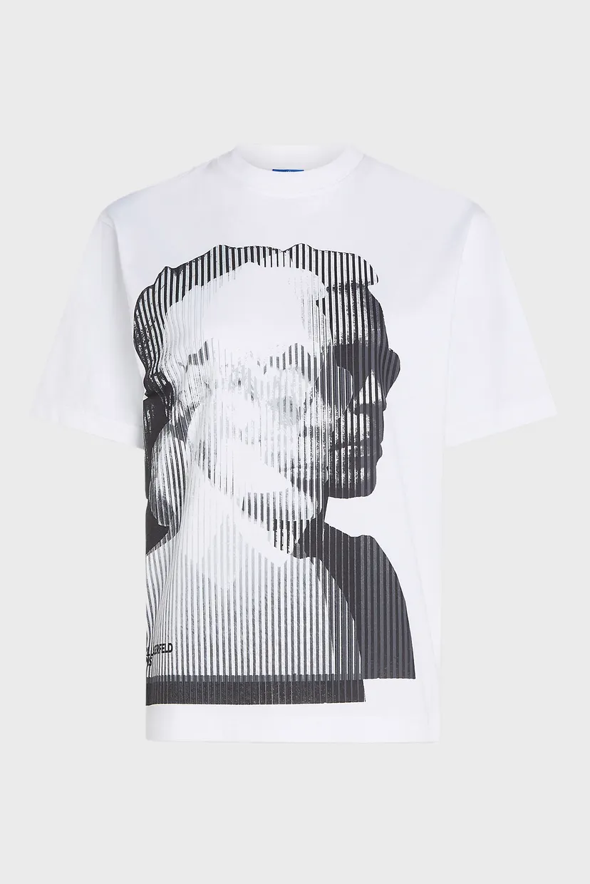 Жіноча біла футболка klj regular sslv karl tee 5