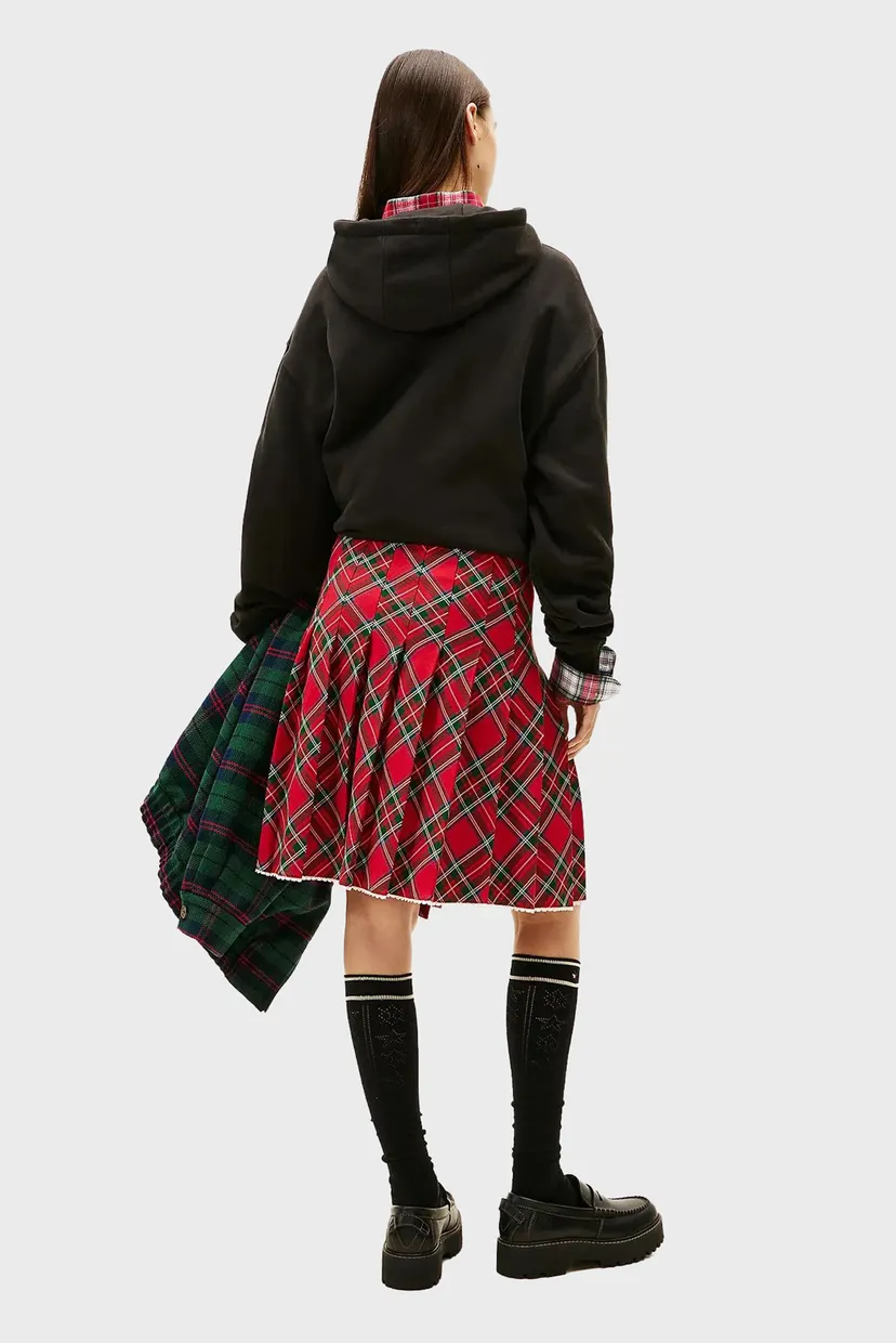 Жіноча червона картата спідниця TOMMY GIRL TARTAN 3