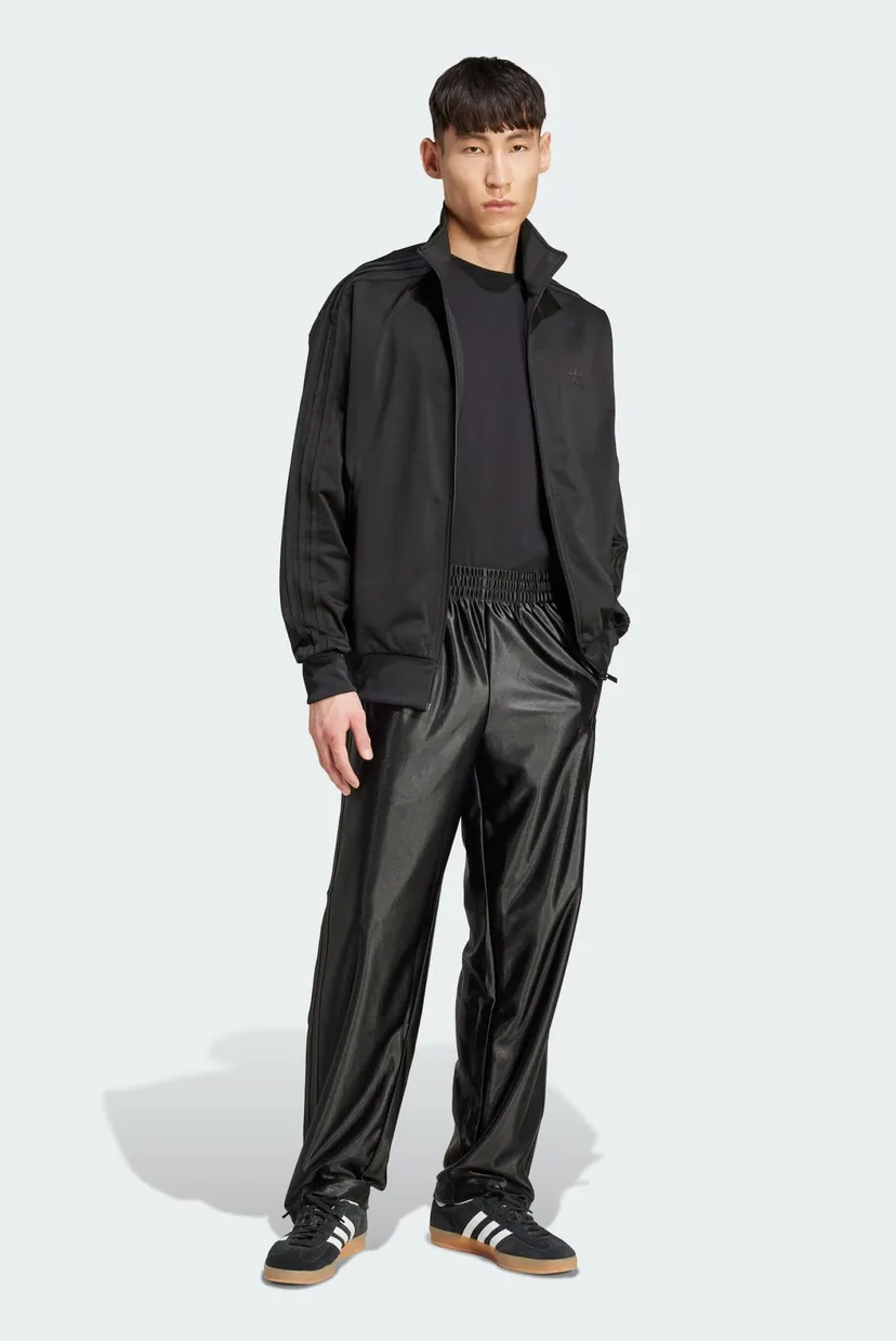 Чоловічі чорні спортивні штани Firebird Adicolor Metallic adidas