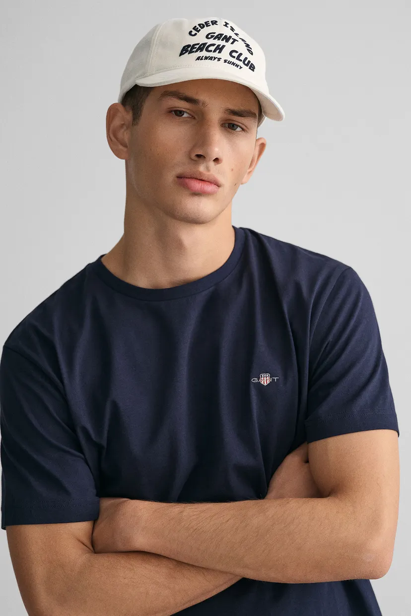 Чоловіча темно-синя футболка REG SHIELD SS T-SHIRT 4