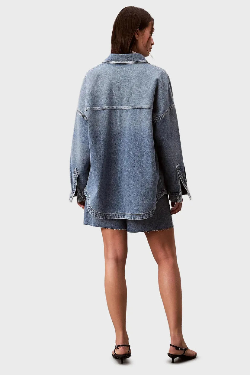 Жіноча блакитна джинсова сорочка DENIM BOYFRIEND 3