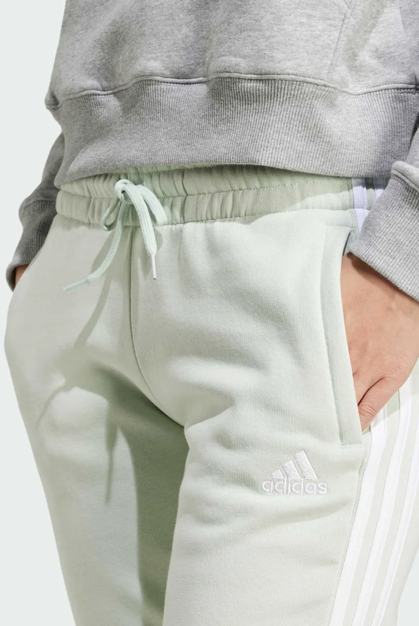 Женские мятные спортивные брюки Essentials 3-Stripes Fleece 4