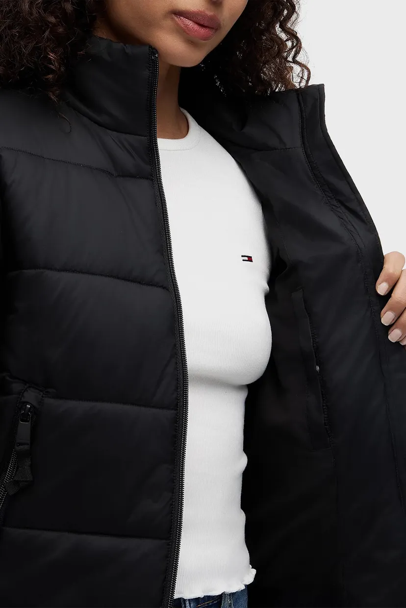 Женская черная куртка REG PADDED JACKET 5