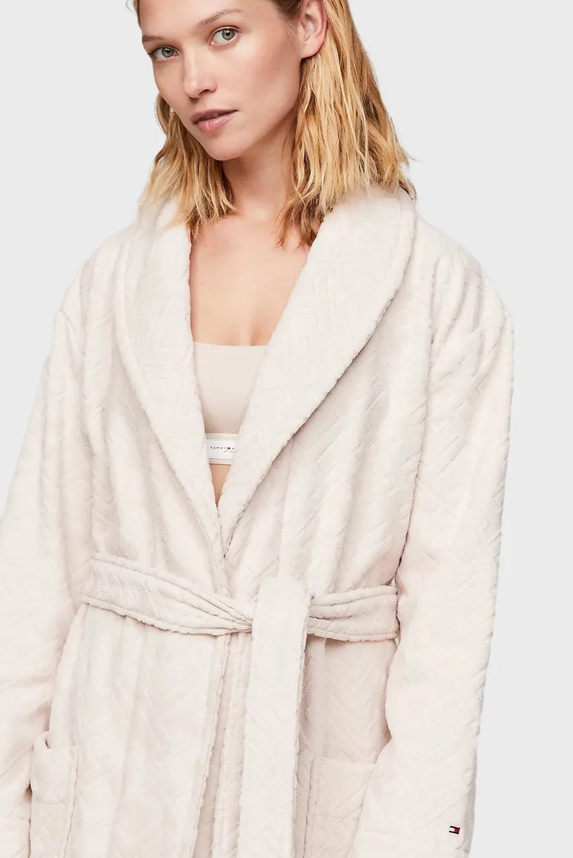 Жіночий бежевий халат BATHROBE 3