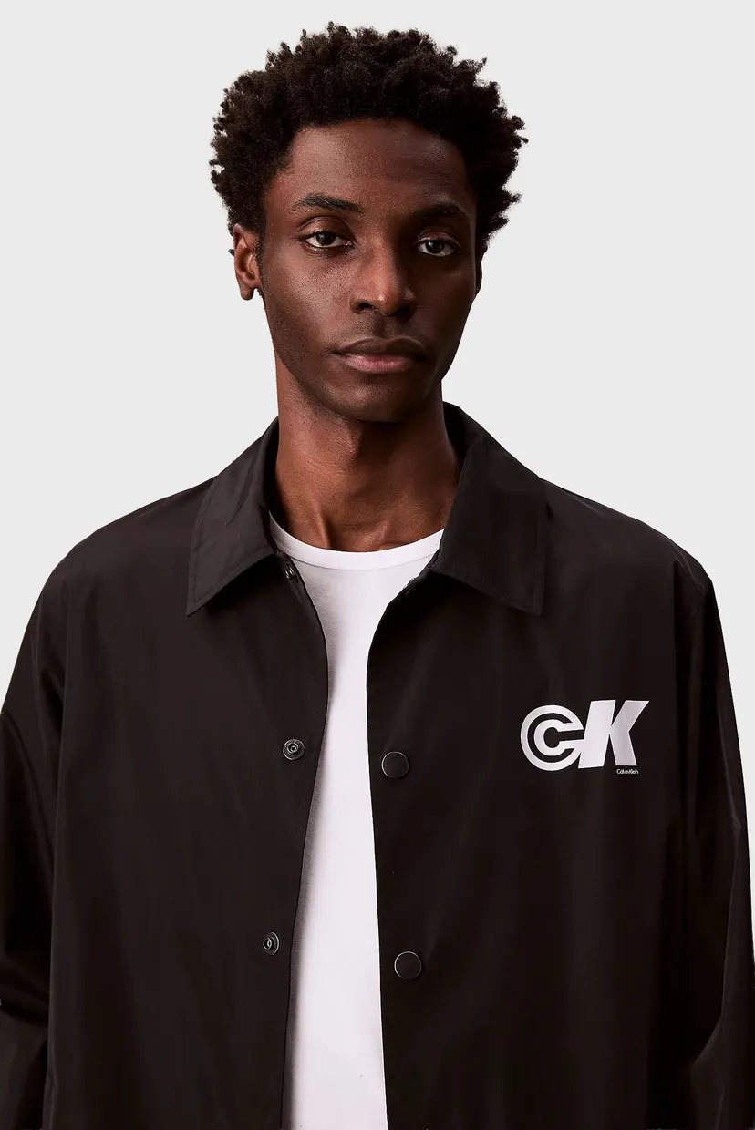 Мужская черная куртка LS NYLON CK GRAPHIC COACHES JAC 4
