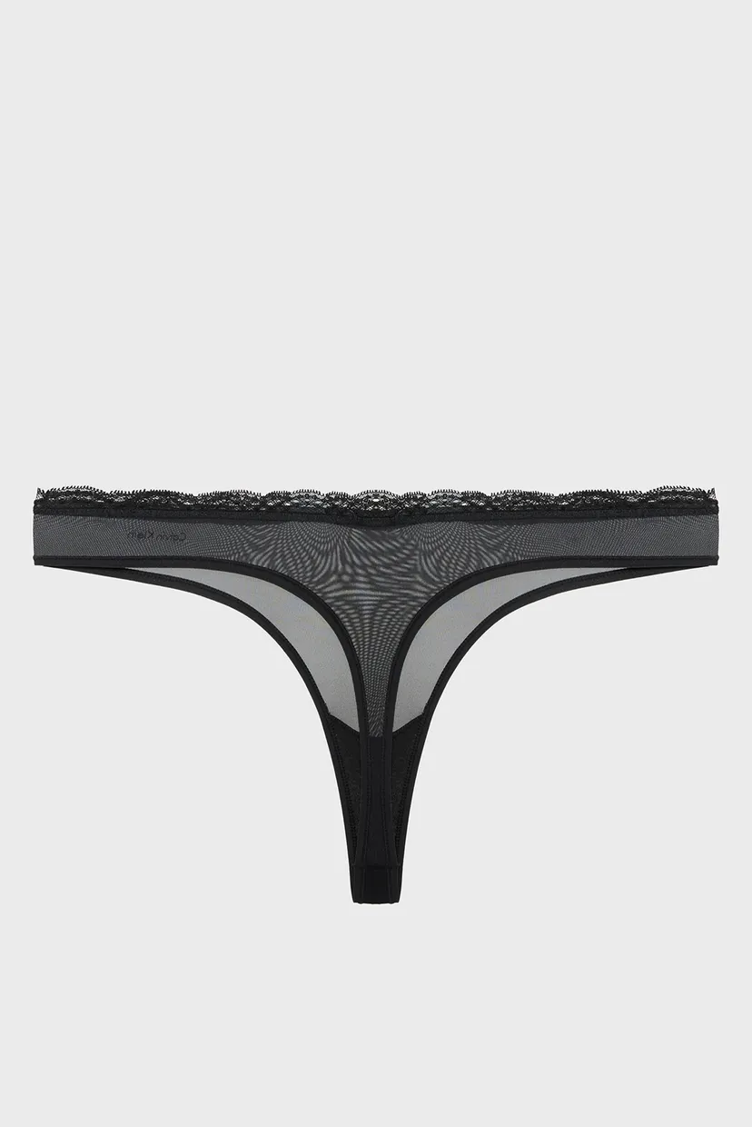 Жіночі чорні трусики THONG 8