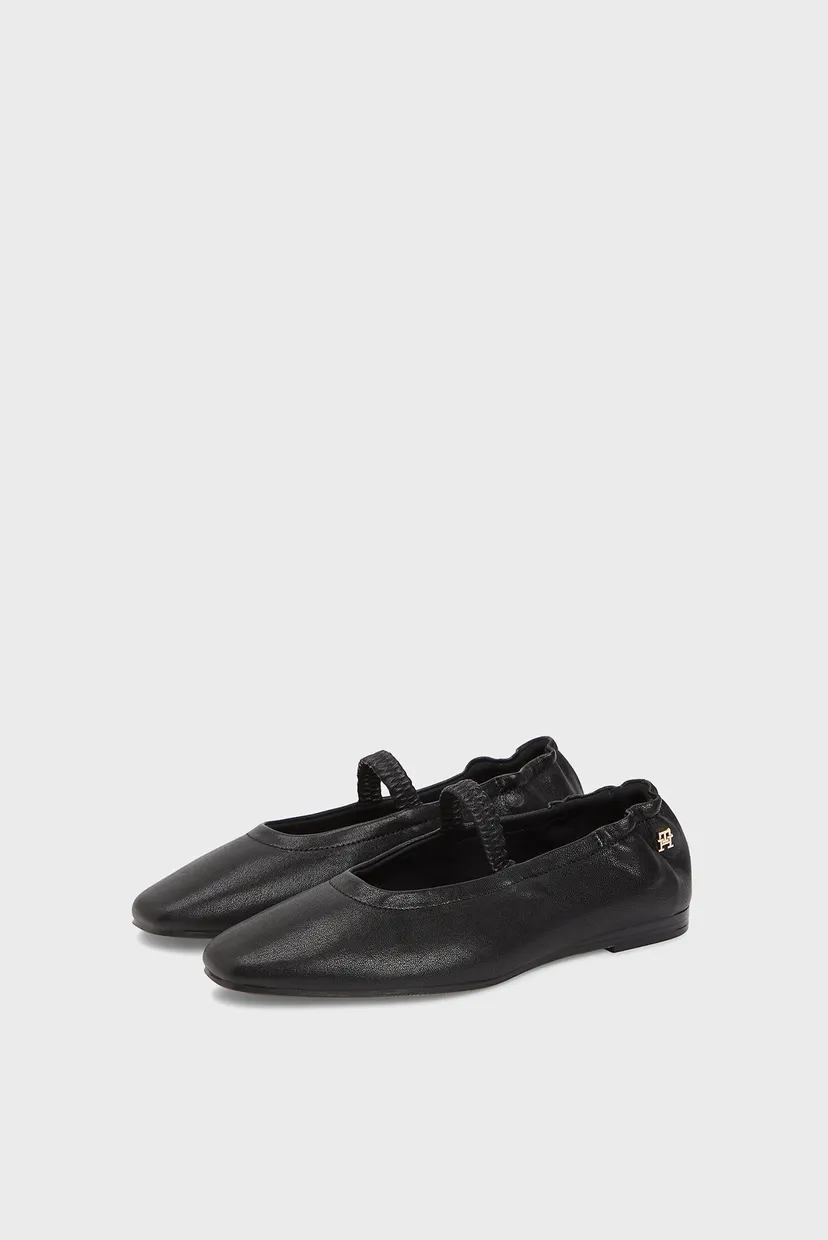 Женские черные кожаные балетки SOFT BALLERINA 3