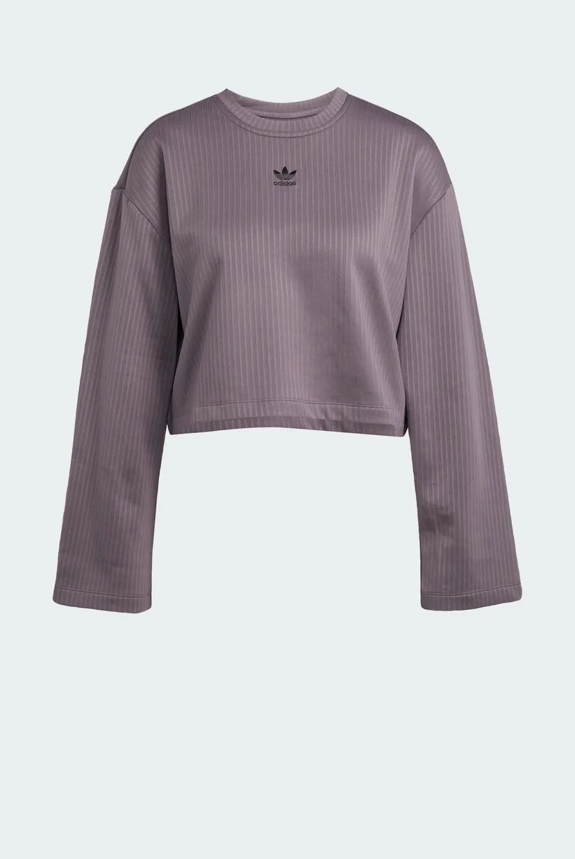 Жіночий сірий лонгслів Essentials Winterized Wide Rib 6