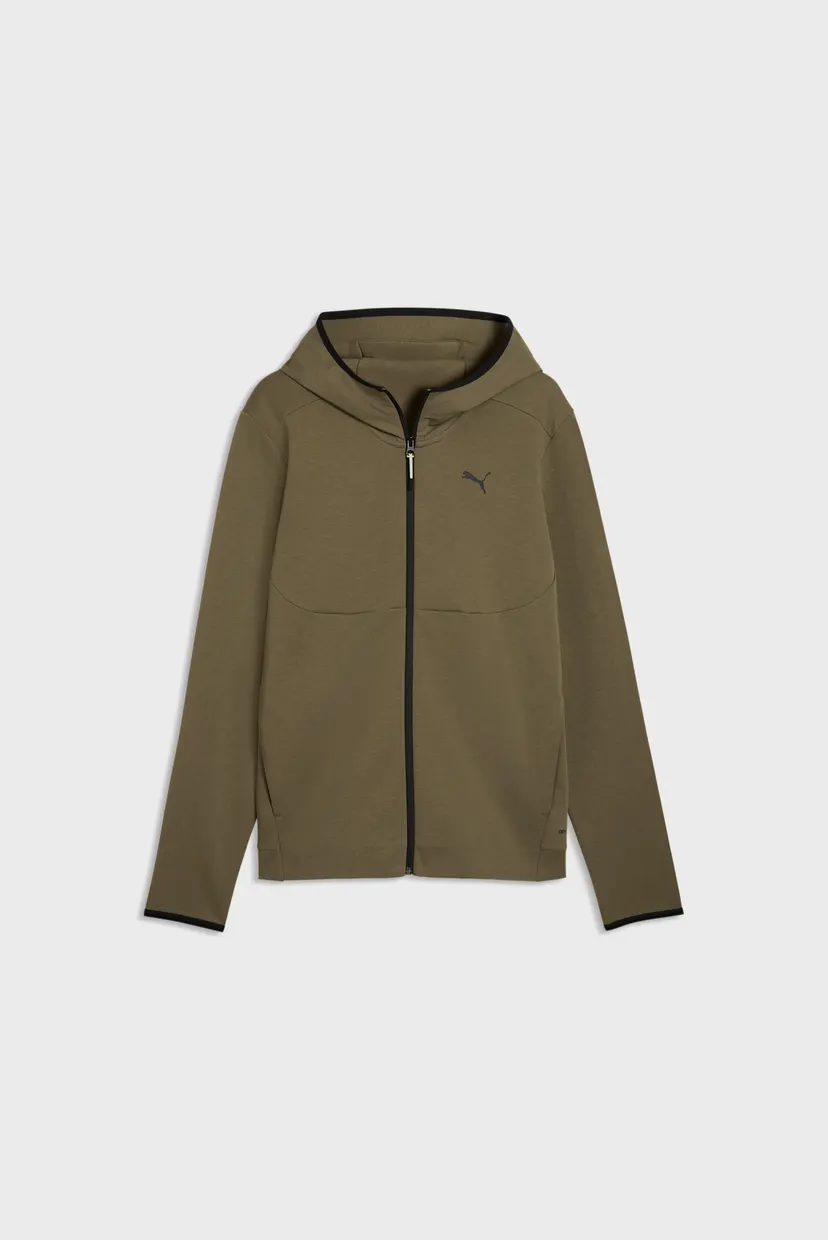 Чоловіче оливкове худі PUMATECH Full-Zip Hoodie Men 5