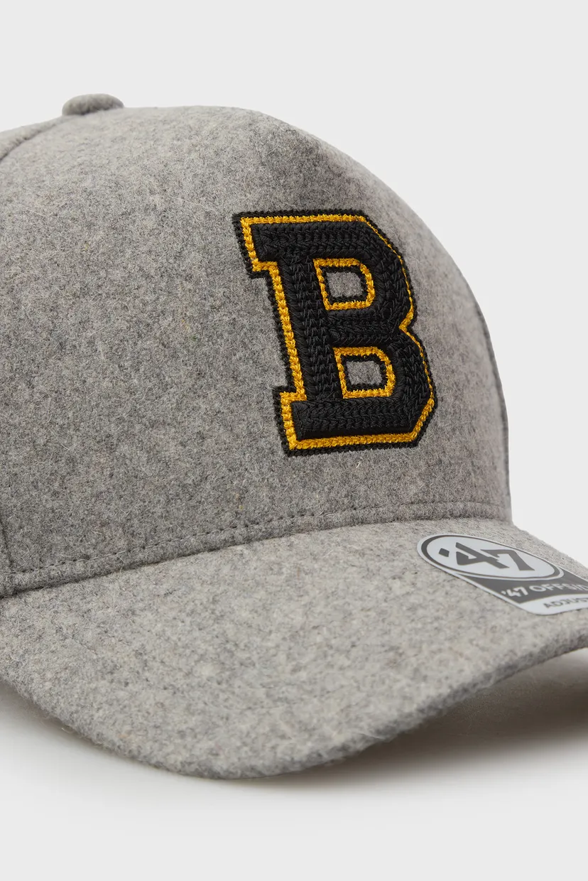 Серая шерстяная кепка BOSTON BRUINS CHAIN STITCH DT 3