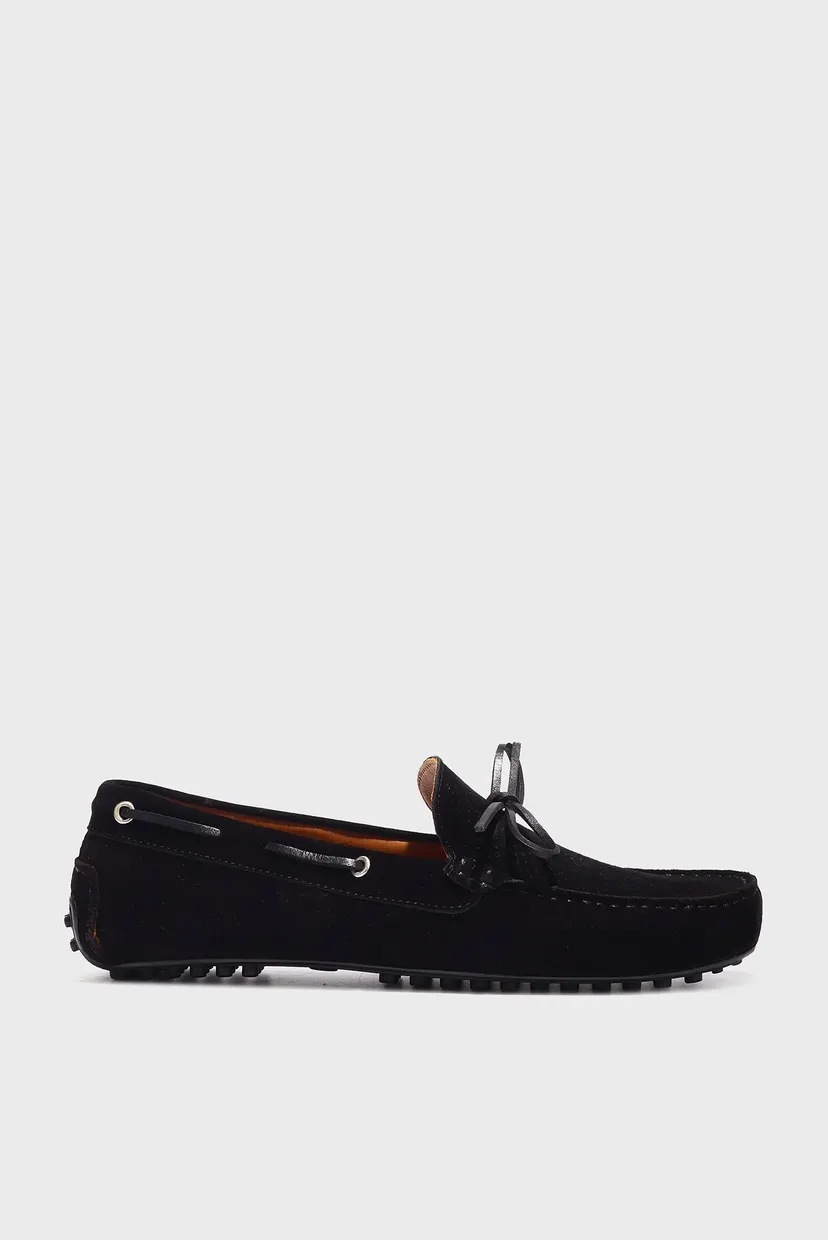 Чоловічі чорні замшеві мокасини Respect 81219-A2 BLACK — MD-Fashion