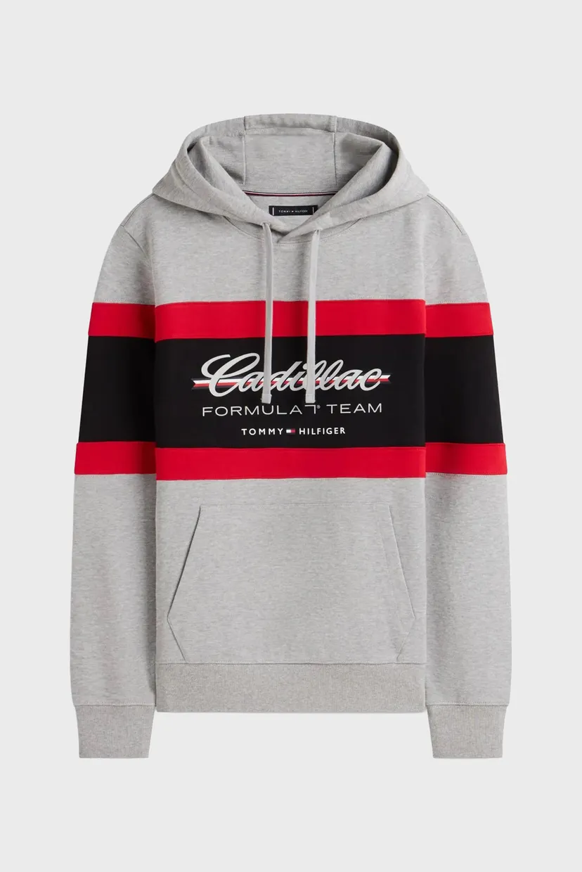 Мужское серое худи TH x Cadillac Formula 1® Team 6